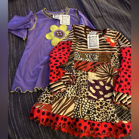 Other - 2 NWT Girls Tops by Mis Tee v Us